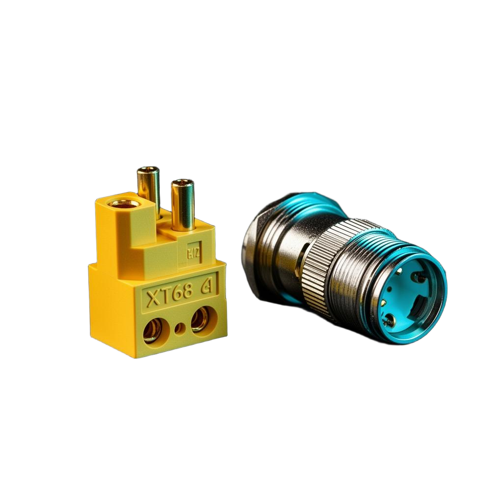 XT60 power connector and GX12-8 sealed aviation signal connector
